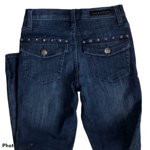 Rock and republic dark blue kendall jeans size 6